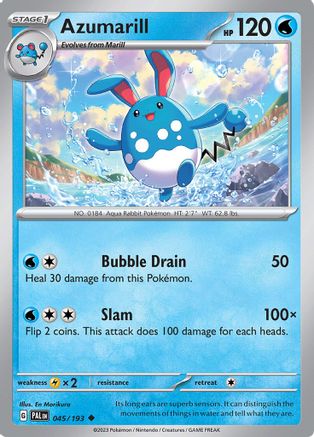 Azumarill 045/193 - SV02 Paldea Evolved Reverse Holofoil Main image