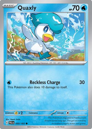 Quaxly 050/193 - SV02 Paldea Evolved
