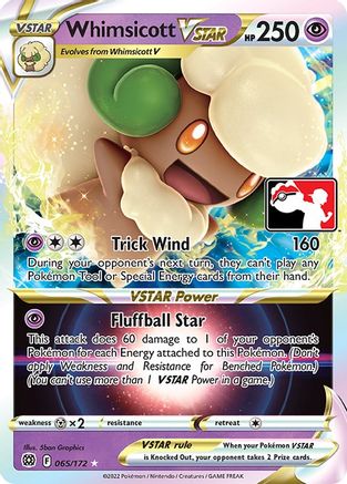 Whimsicott VSTAR 065 - Prize Pack Series Cards Holofoil
