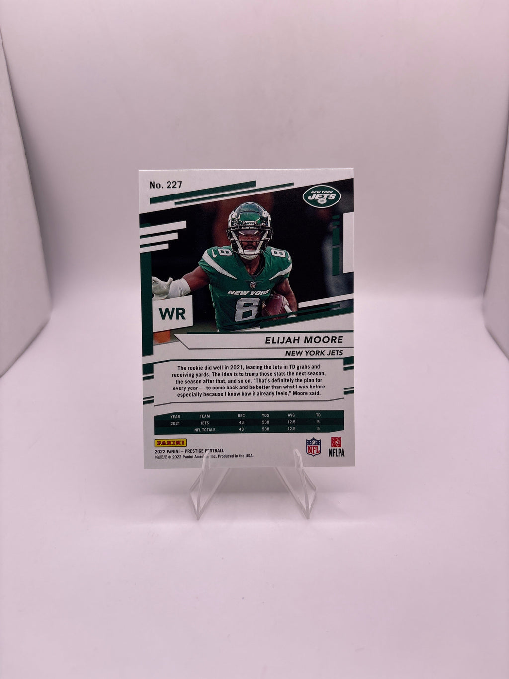 Panini Prestige Elijah Moore