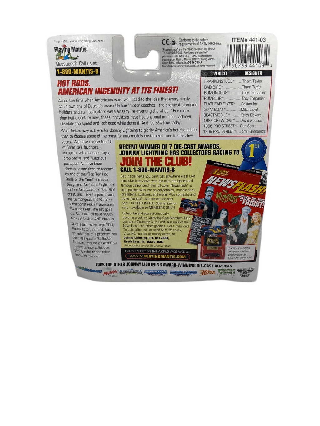 Johnny Lightning Bumongous Diecast yellow