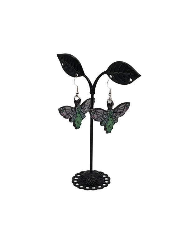 Bud butterfly earrings
