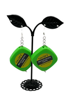 Measuring tape earrings