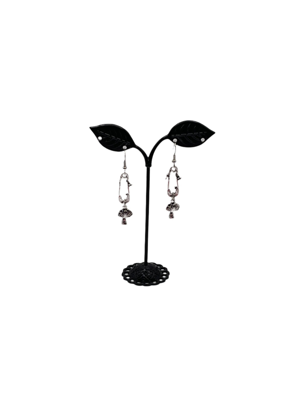 Baby Pin with Mushroom Earrings