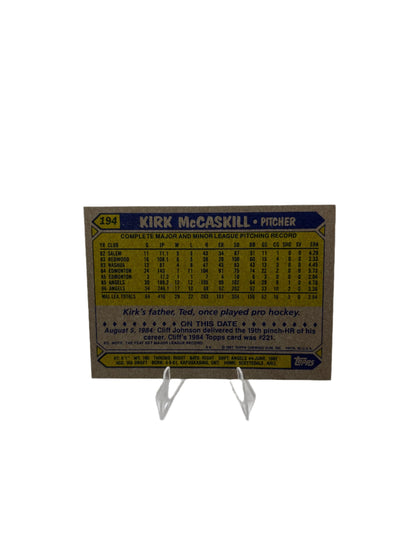 Topps Kirk McCaskill