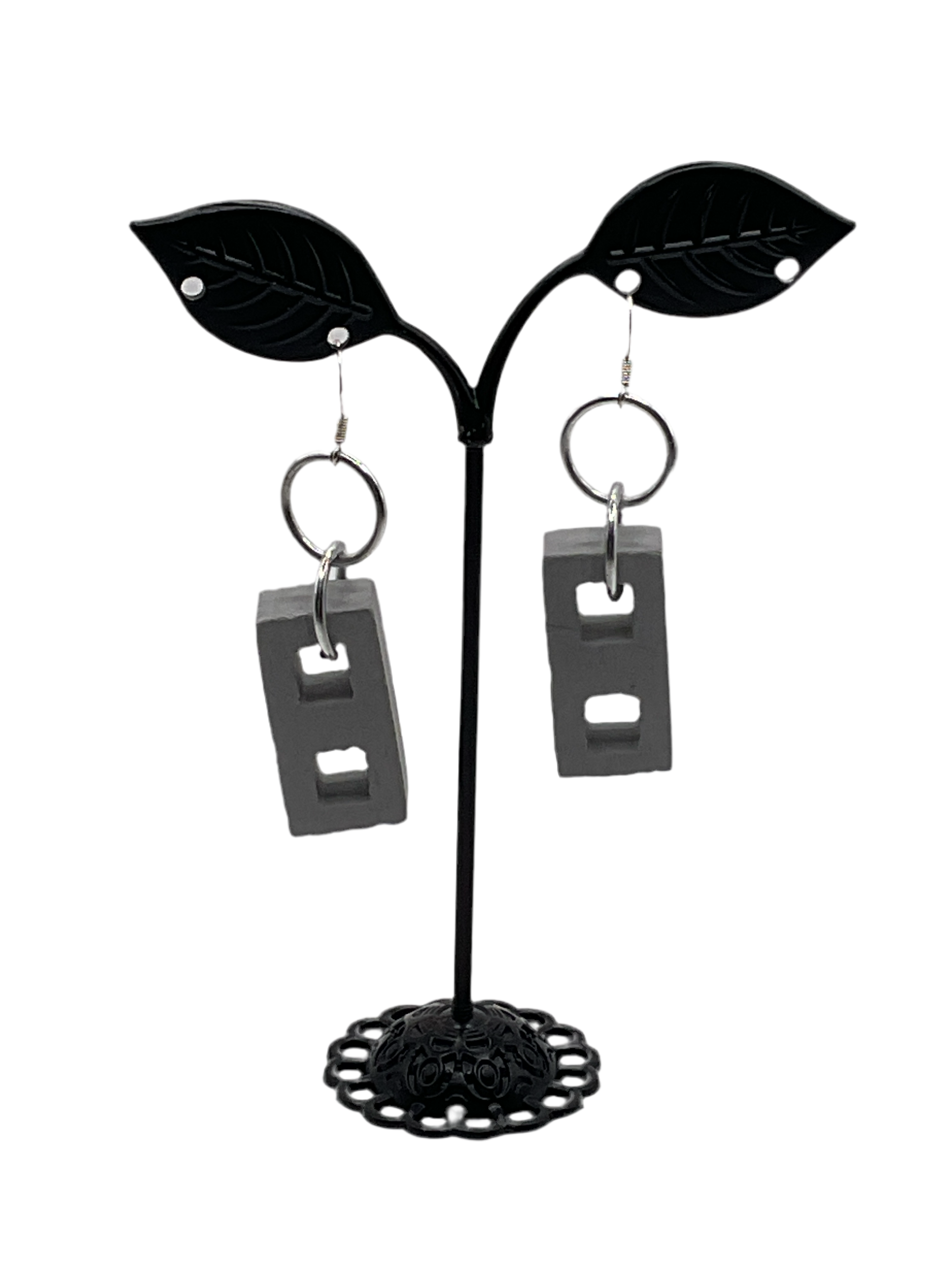 Cinder block earrings Main image