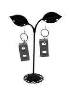 Cinder block earrings