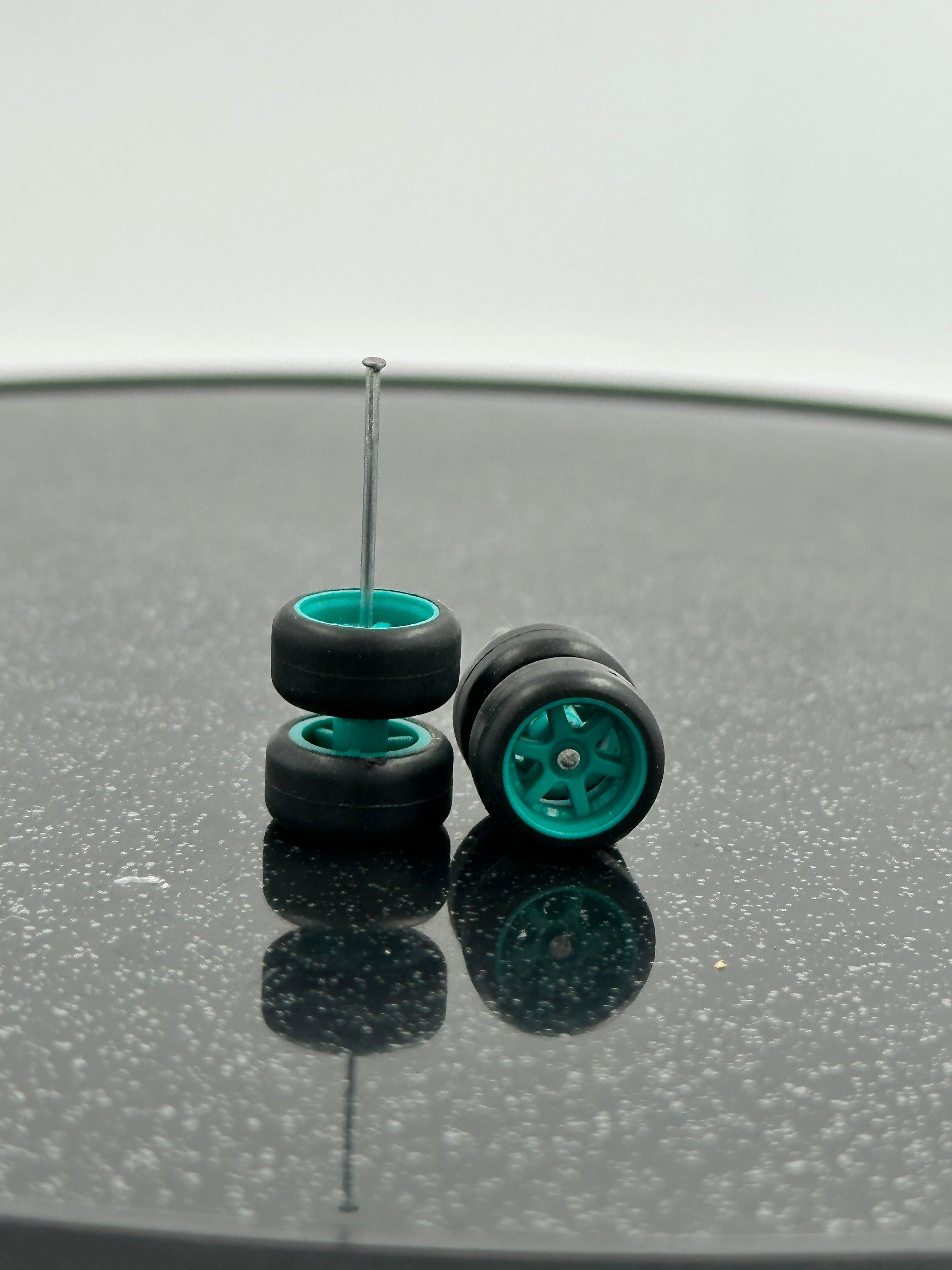 Rubber Wheels for Diecast Scale 1/64