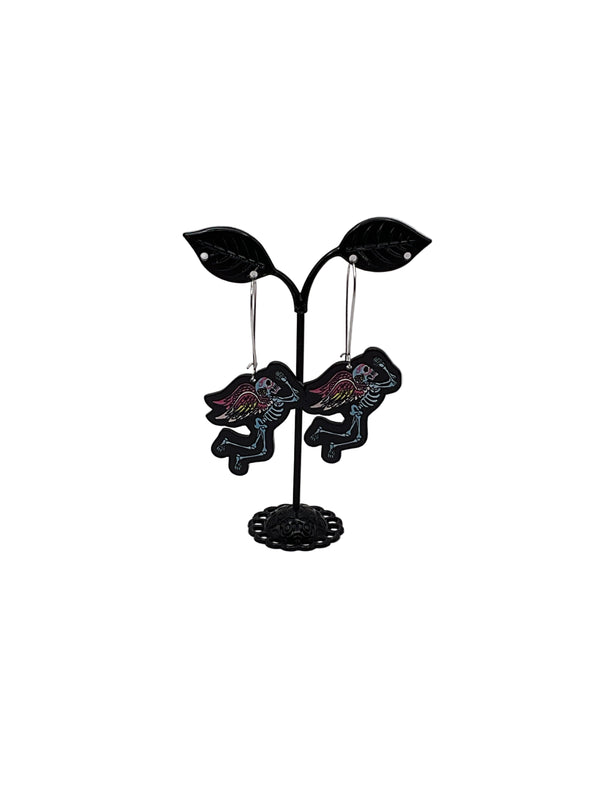 Angel Skeleton Earrings