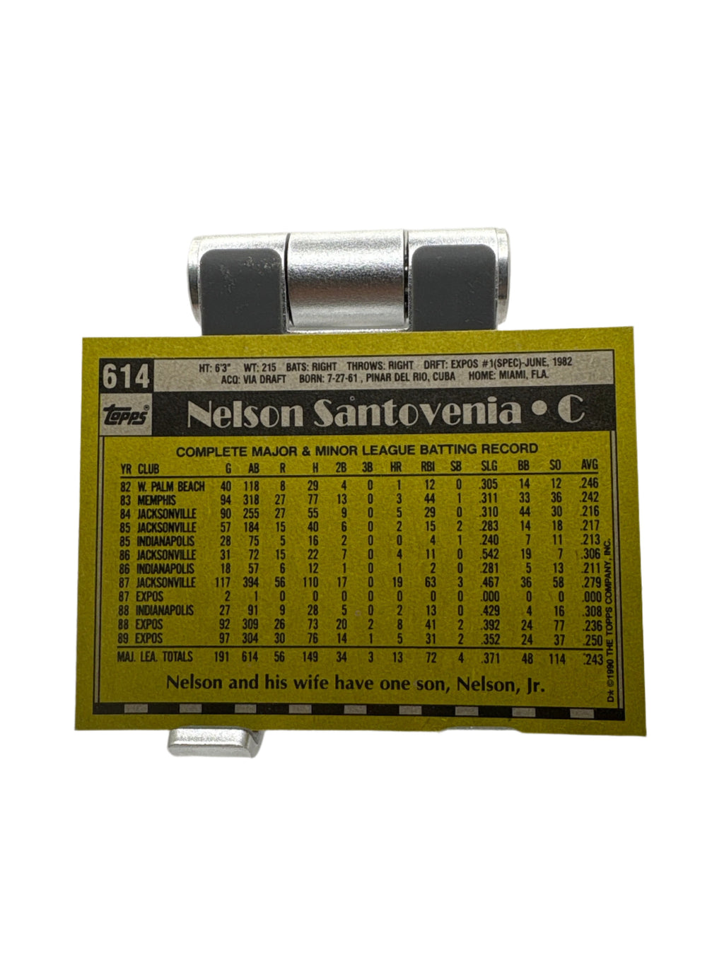 Topps Nelson Santovenia