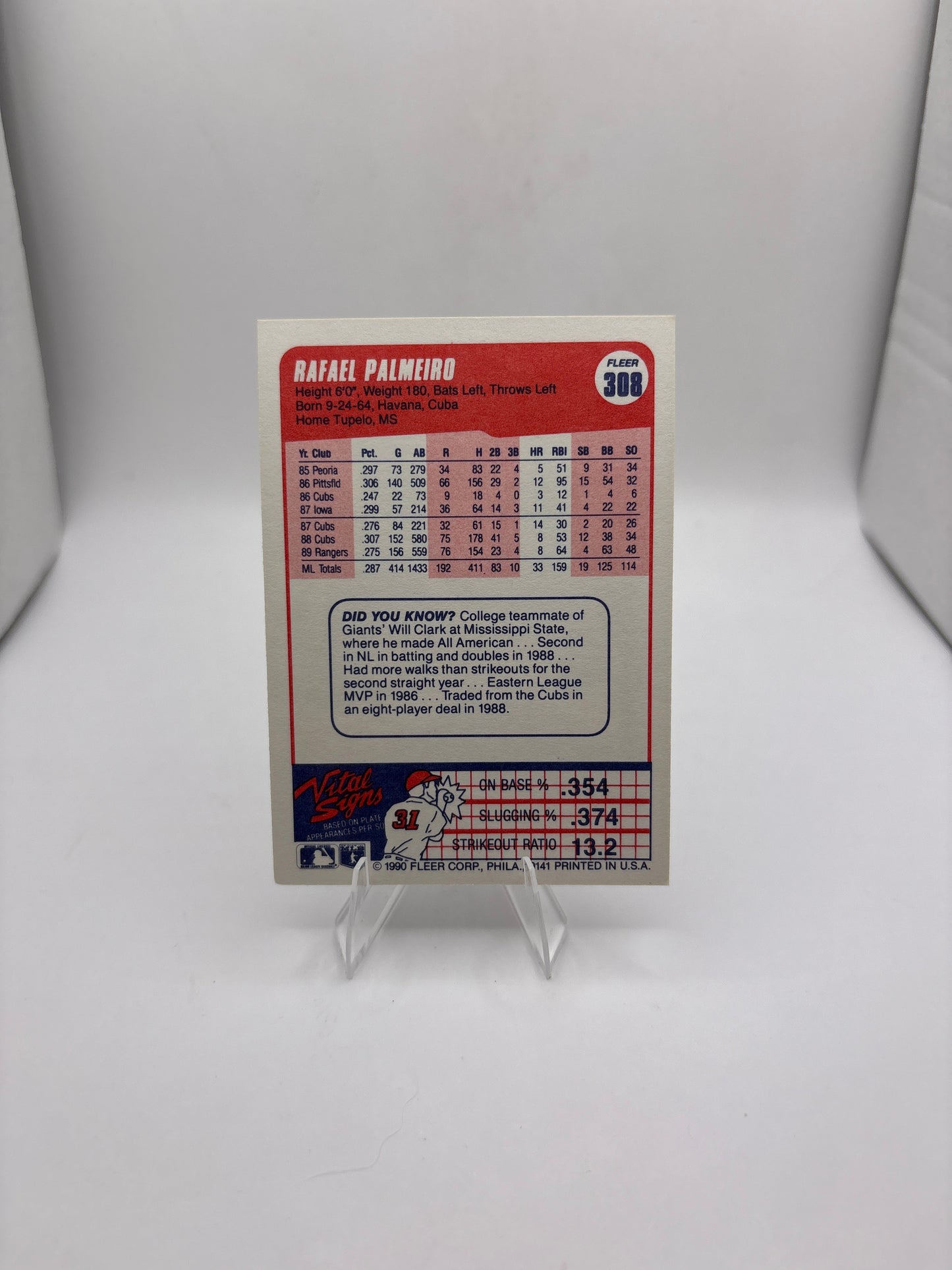 Fleer Rafael Palmeiro