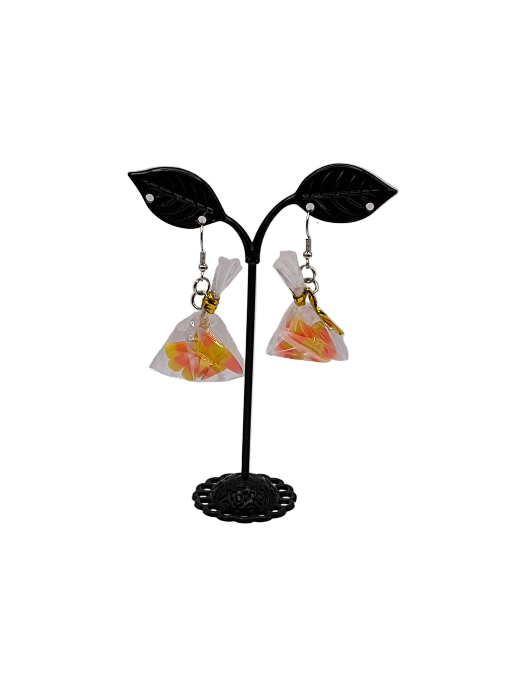Candy Corn Treat Bag Earrings