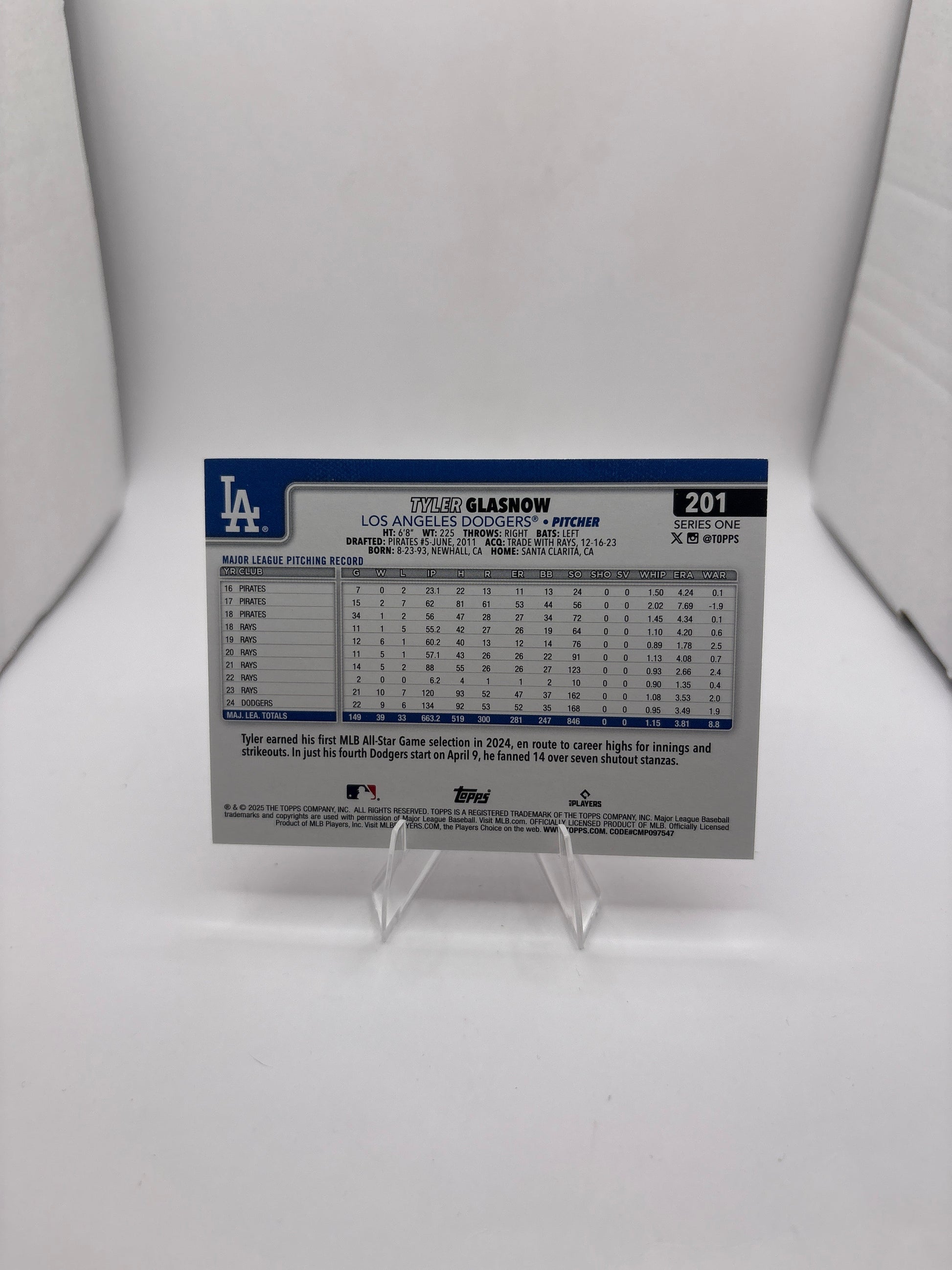 Topps Tyler Glasnow