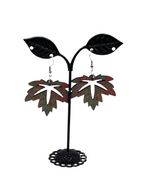 Wooden Leaf Earrings