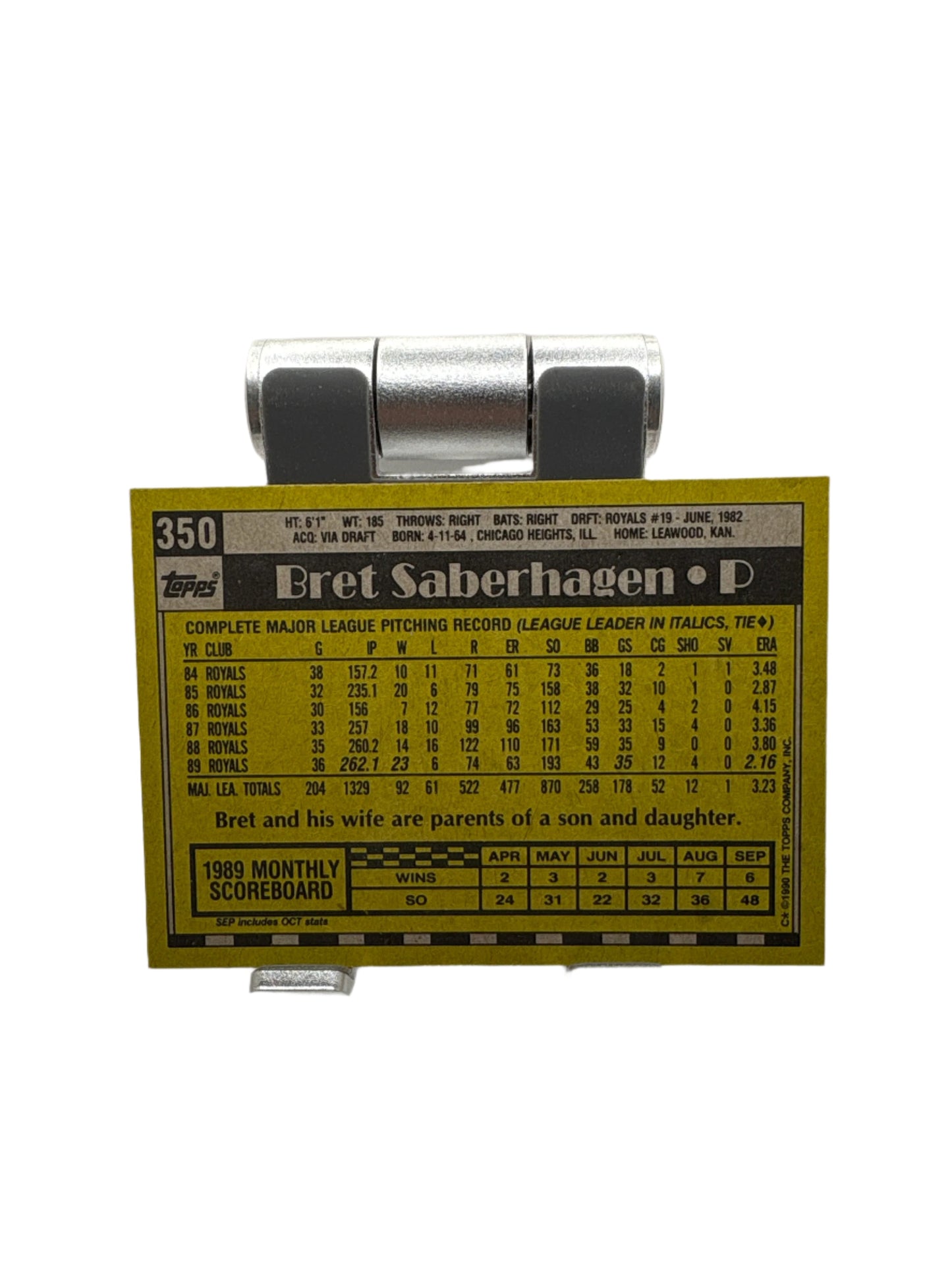 Topps Bret Saberhagen