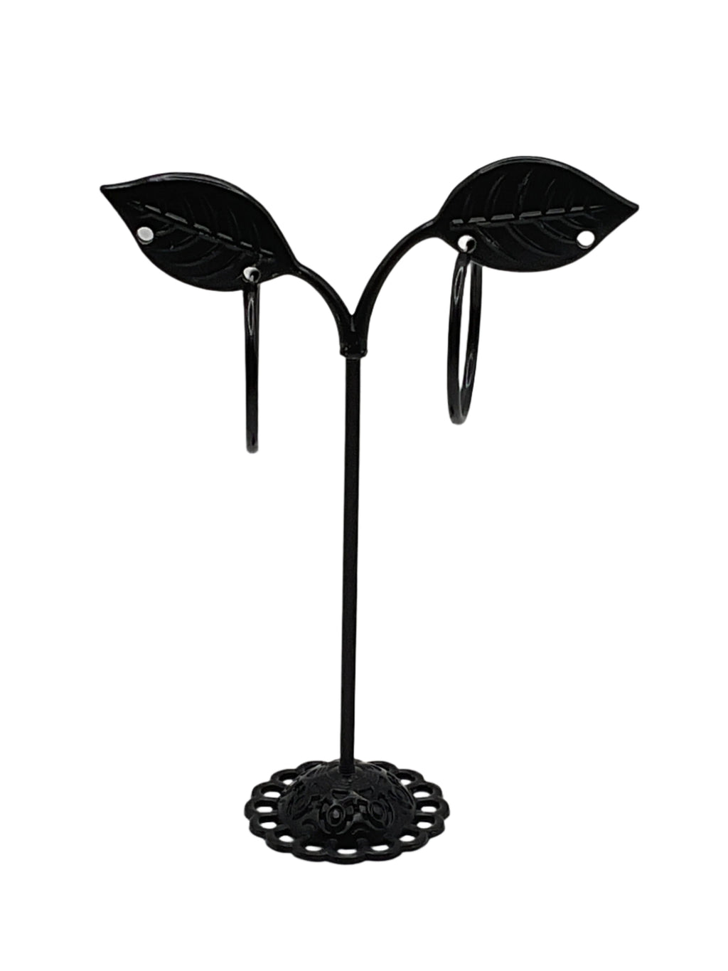 Black Hoop Earrings