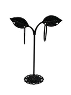 Black Hoop Earrings