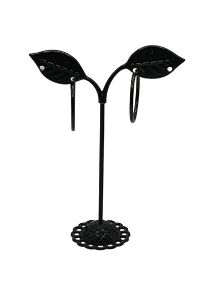 Black Hoop Earrings