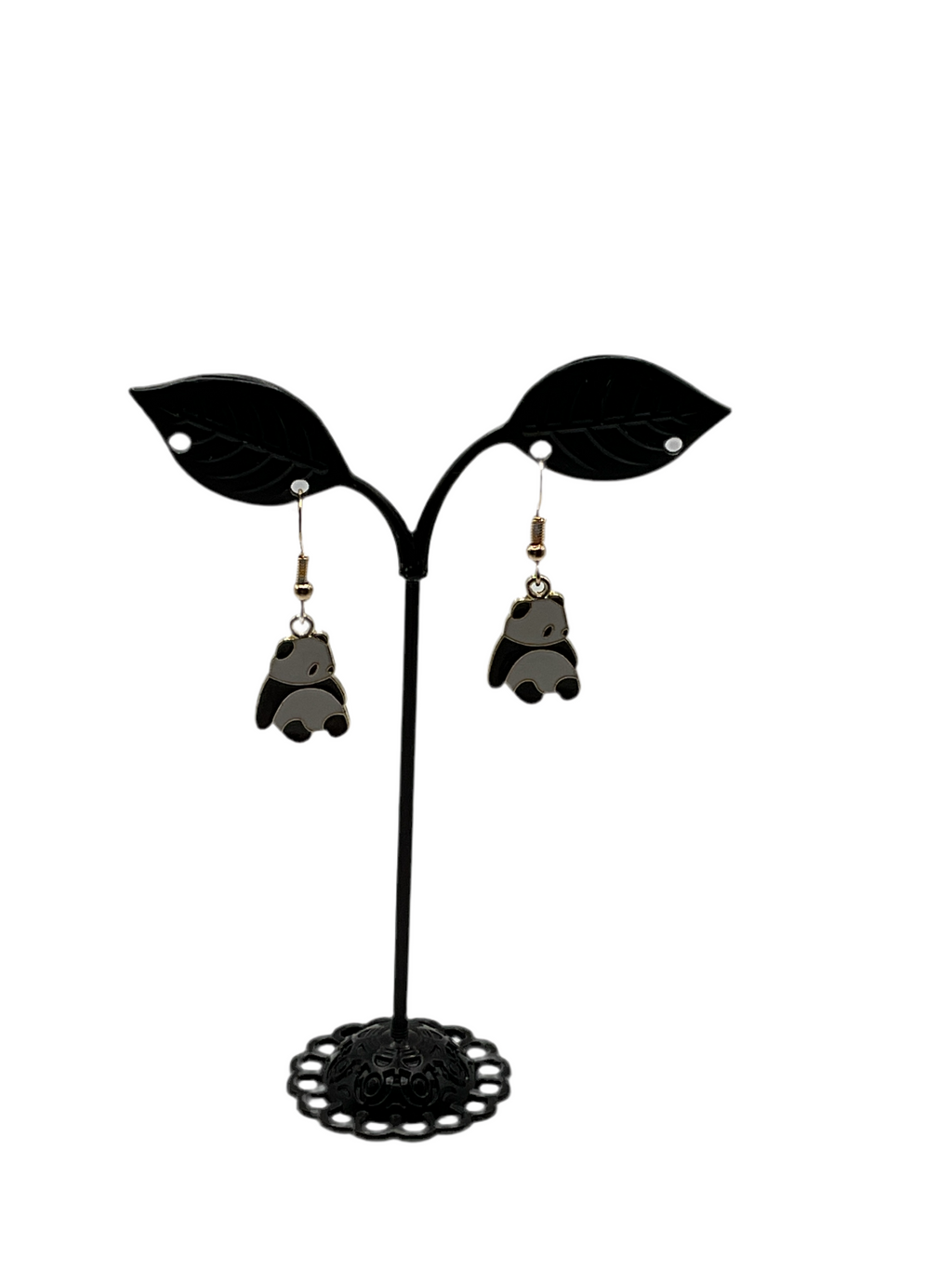 Baby panda earrings