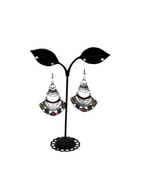 Silver and Gem Earrings