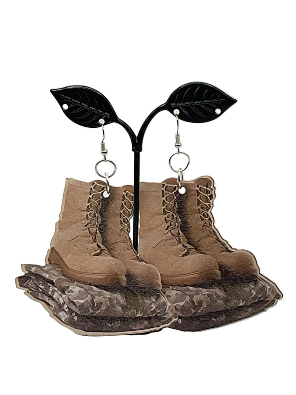 Military Gear Earrings