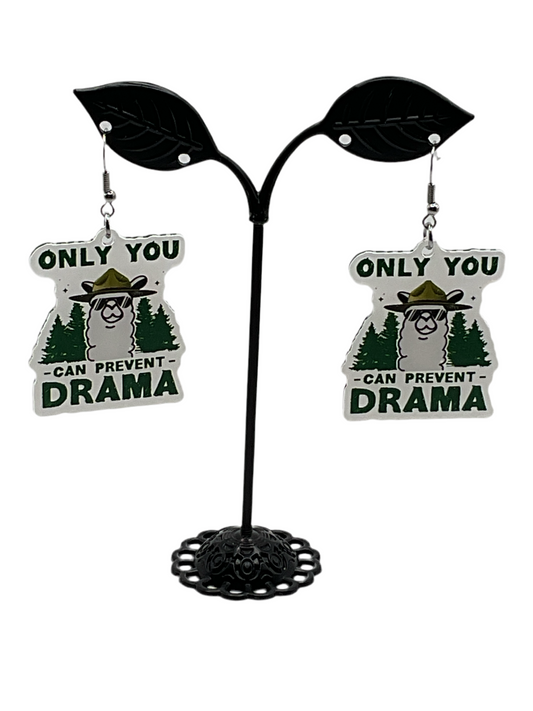 Drama llama earrings