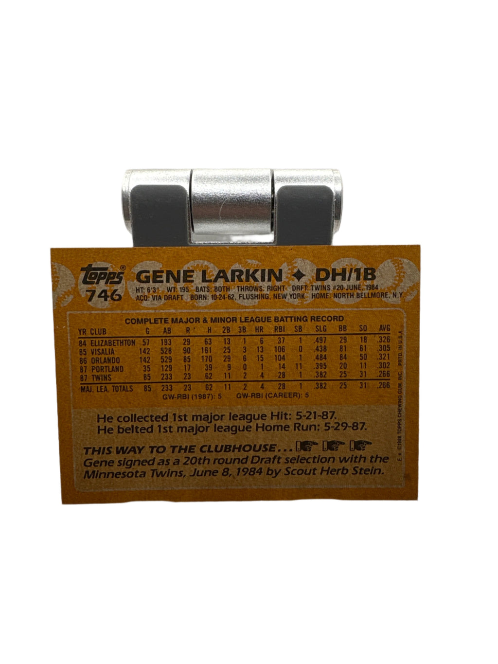 Topps Gene Larkin