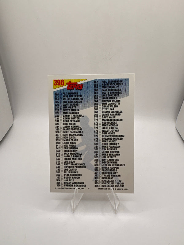 Topps Checklist No. 3