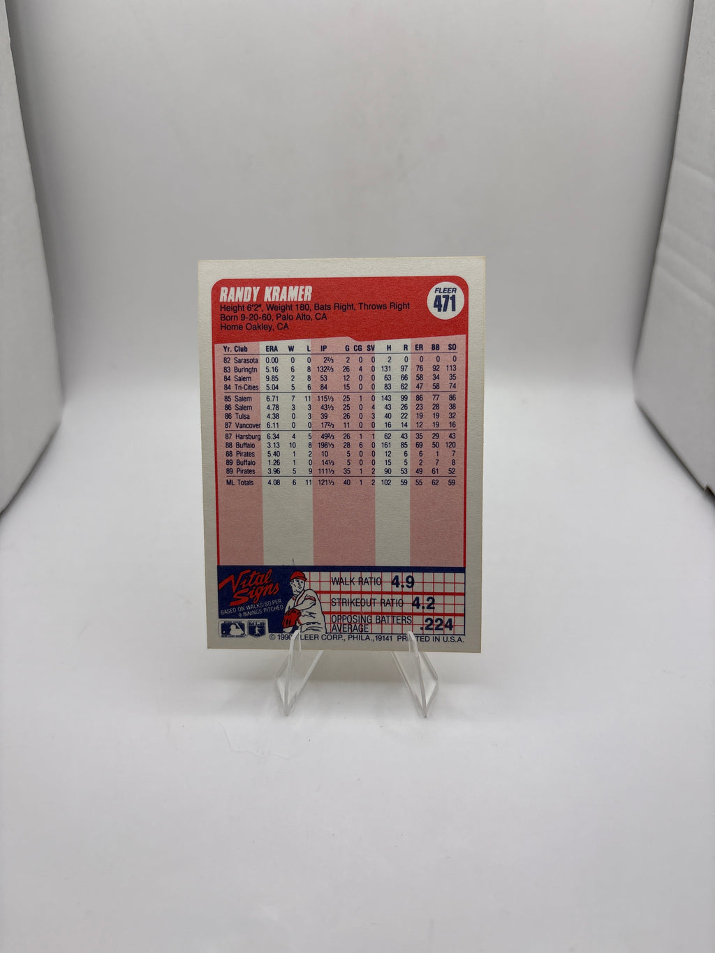 Fleer Randy Kramer