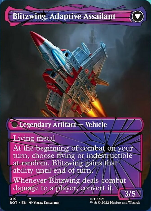 Blitzwing, Cruel Tormentor // Blitzwing, Adaptive Assailant (BOT-019) - Transformers: (convertdfc, shatteredglass) (Borderless)