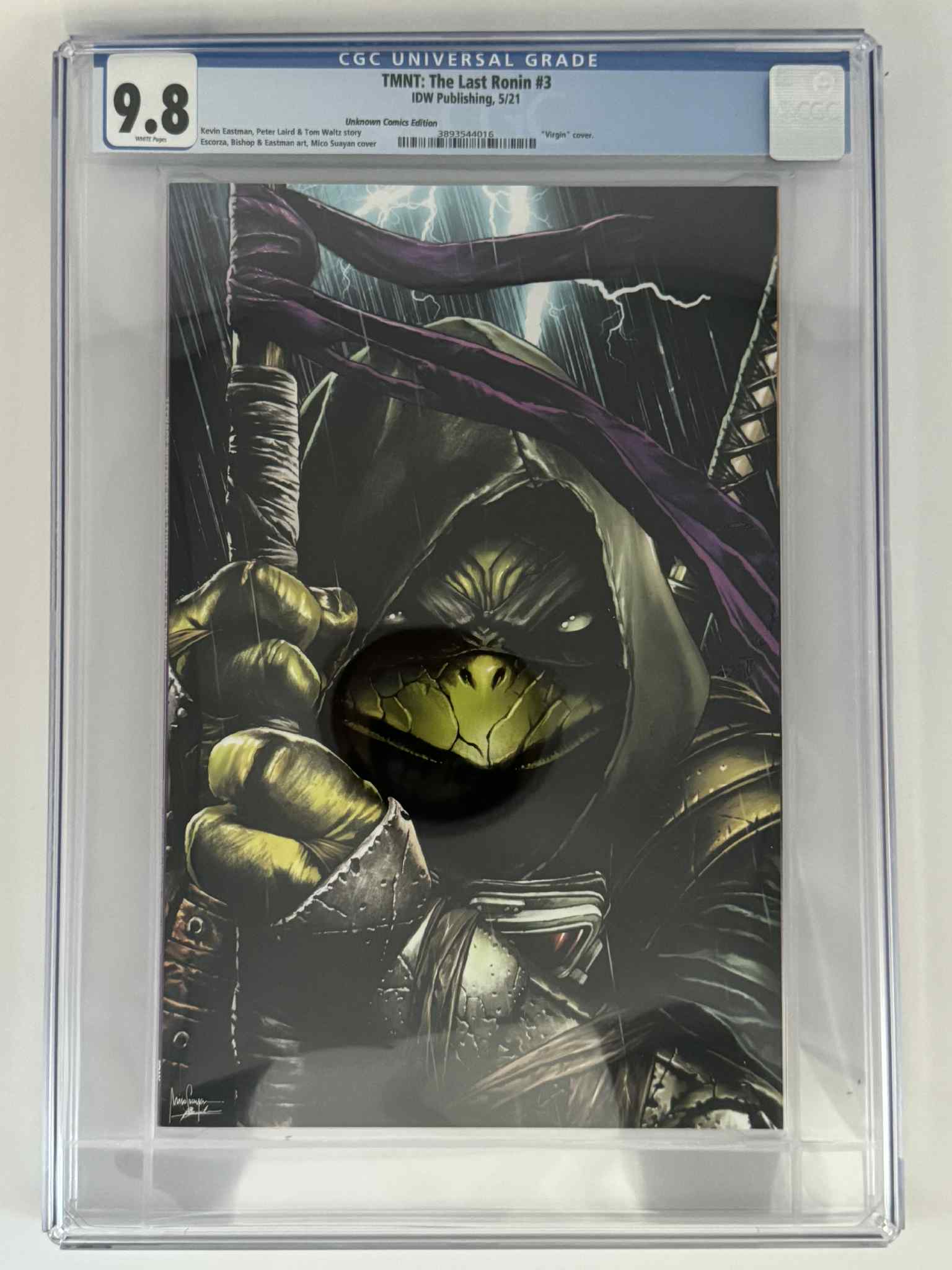 TMNT: The Last Ronin #3 CGC 9.8 Blue Label Suayan Exclusive Virgin Var Main image
