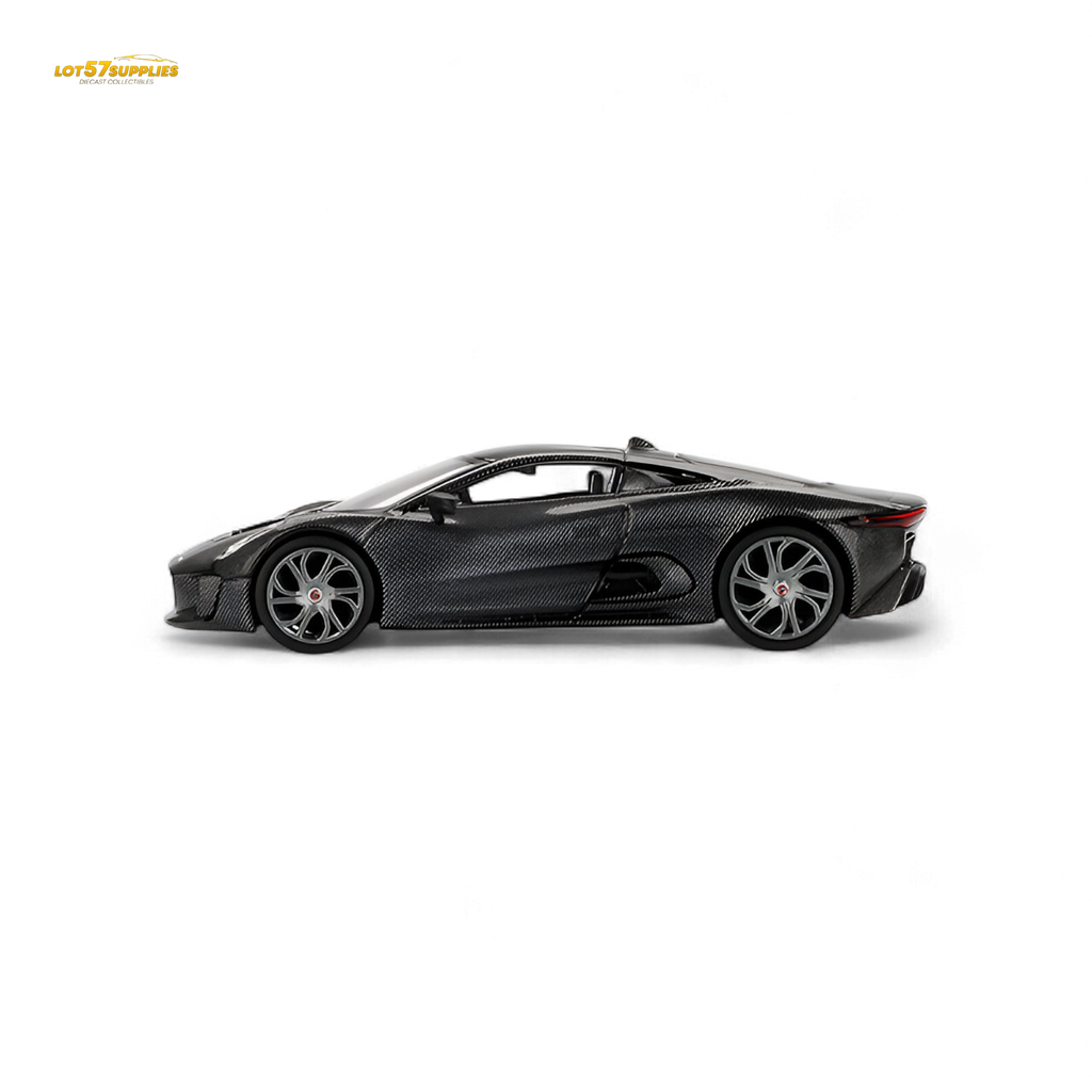 Mini-GT Jaguar C-X75 Test Car - Carbon Fiber #997 1:64 MGT00997