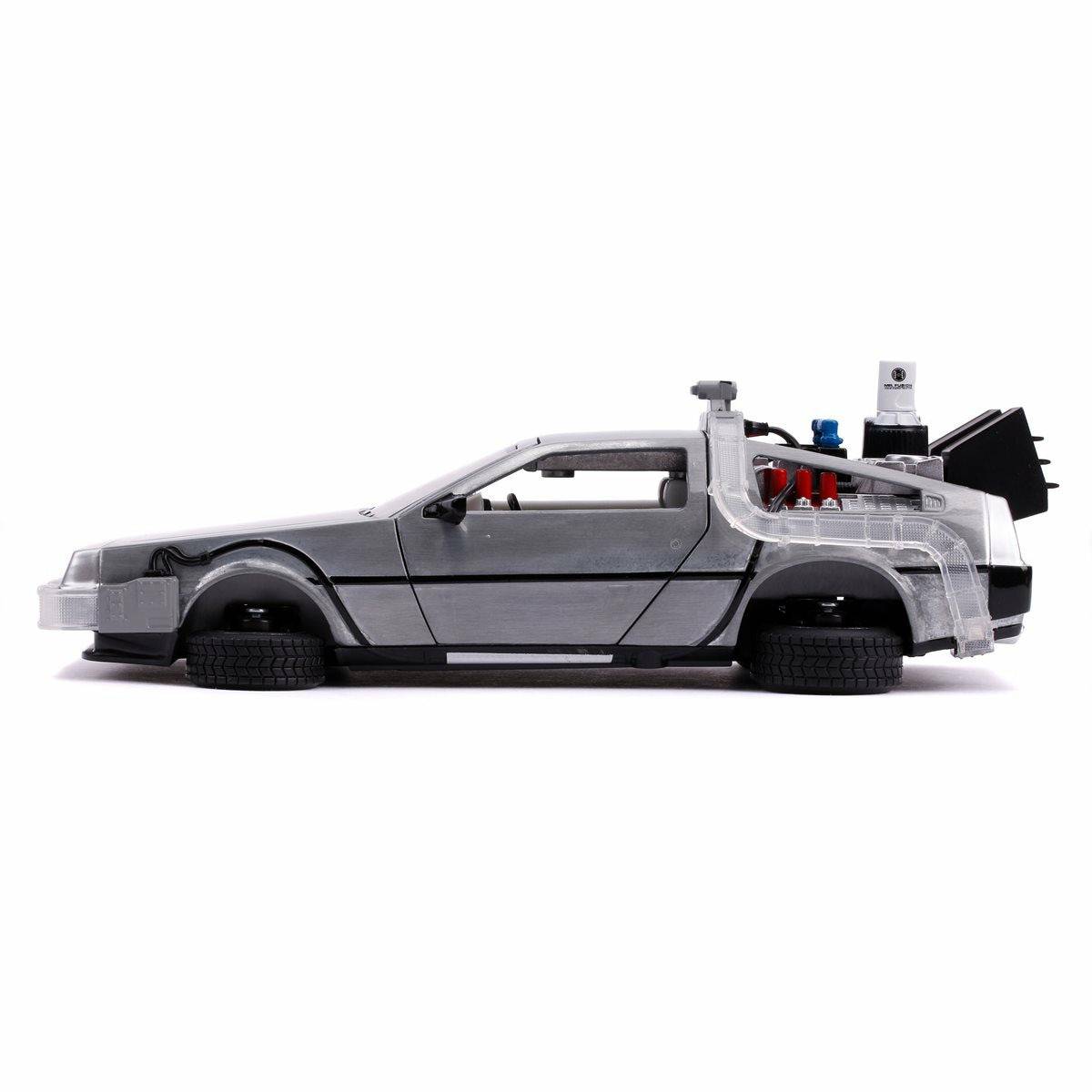 Jada Toys - Back to the Future Part II die-cast 1:24 scale "Hollywood Rides" light-up DeLorean Time Machine