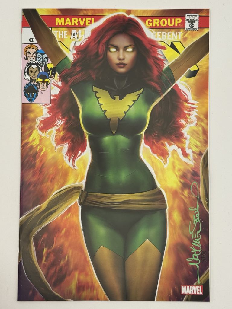 [Signed by Nathan Szerdy] X-MEN #101 FACSIMILE EDITION UNKNOWN COMICS NATHAN SZERDY EXCLUSIVE GREEN VAR [IN STOCK] - Collectors World Toys Main image