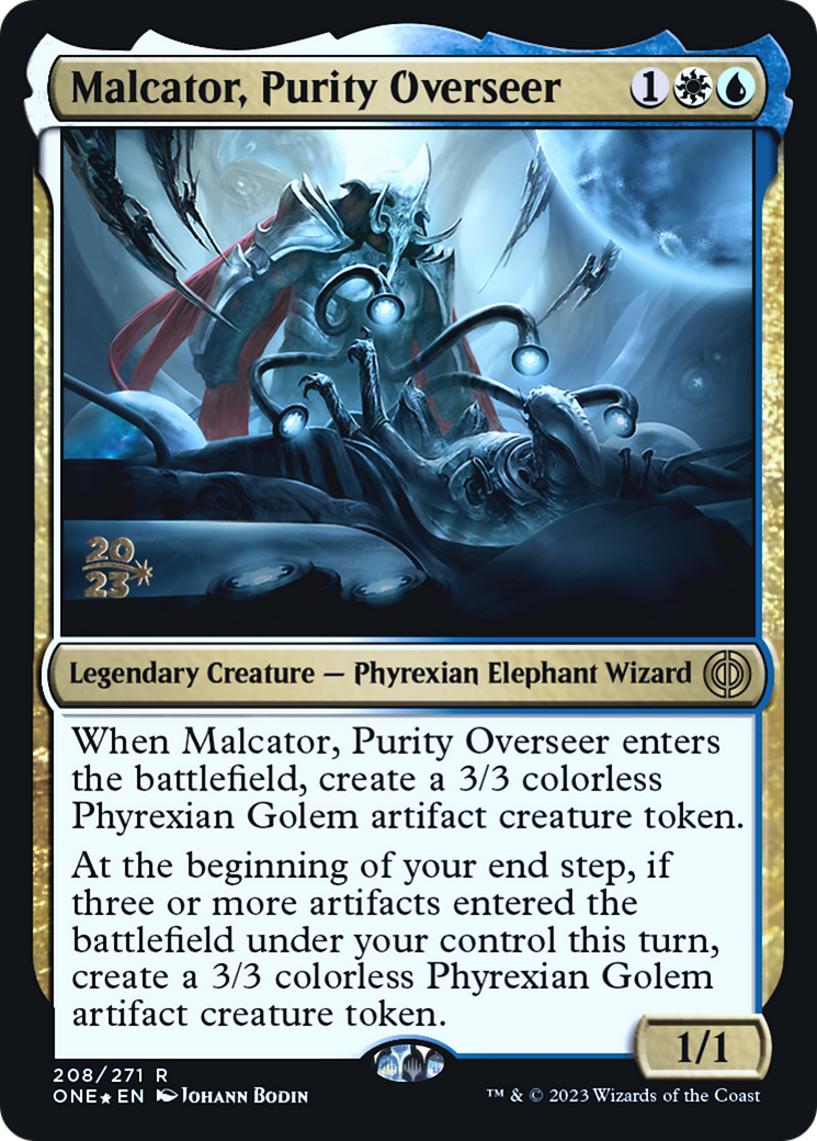 Malcator, Purity Overseer (PRE-208) - Phyrexia: All Will Be One Promos Foil