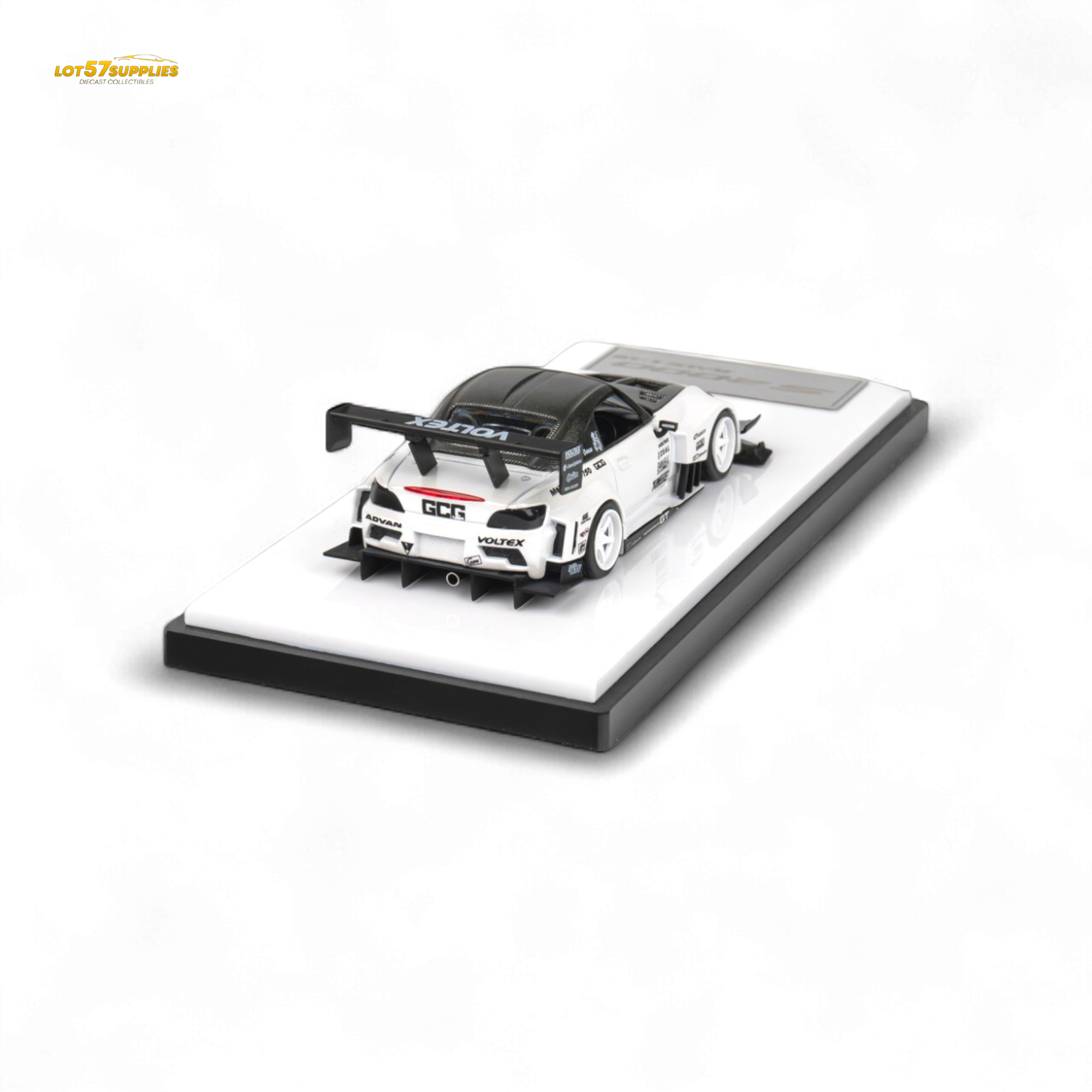 Microturbo Custom S2000 - Metallic White TOP FUEL 1:64 - Collectors World Toys