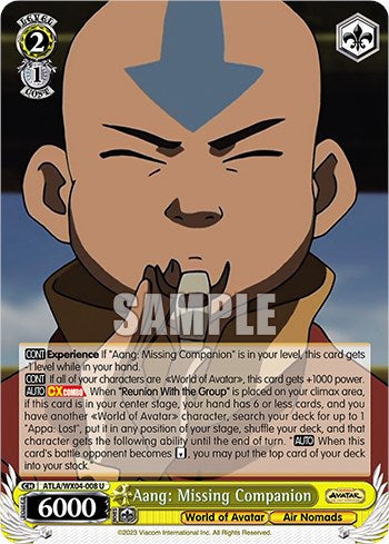 Aang: Missing Companion (ATLA/WX04-008 U) - Avatar: The Last Airbender