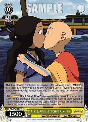 Aang & Katara: Expressing Affection (ATLA/WX04-011 C) - Avatar: The Last Airbender