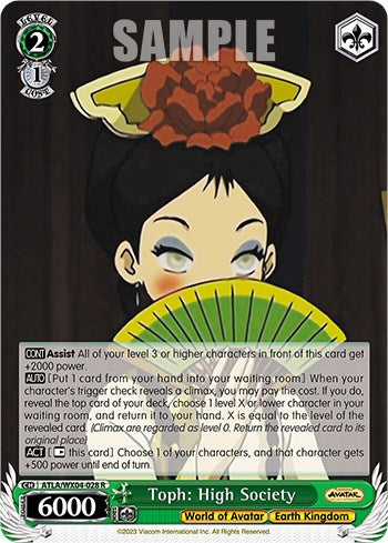 Toph: High Society (ATLA/WX04-028 R) - Avatar: The Last Airbender