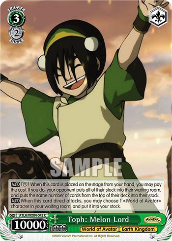 Toph: Melon Lord (ATLA/WX04-043 C) - Avatar: The Last Airbender