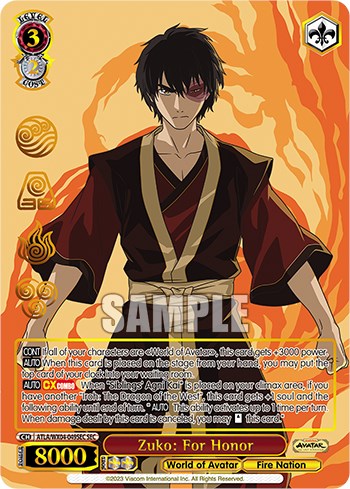 Zuko: For Honor (SEC) (ATLA/WX04-049SEC SEC) - Avatar: The Last Airbender