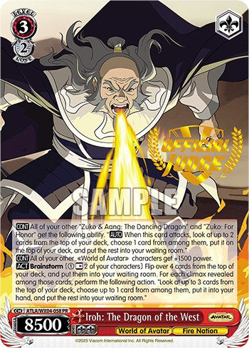 Iroh: The Dragon of the West (Judge Promo) (ATLA/WX04-058PR PR) - Avatar: The Last Airbender