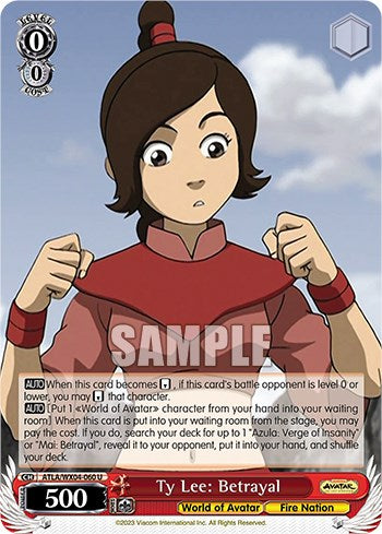 Ty Lee: Betrayal (ATLA/WX04-060 U) - Avatar: The Last Airbender