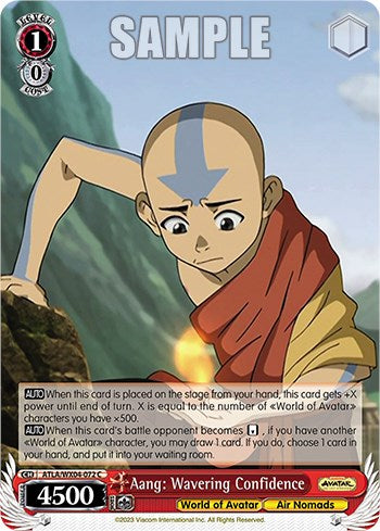 Aang: Wavering Confidence (ATLA/WX04-072 C) - Avatar: The Last Airbender