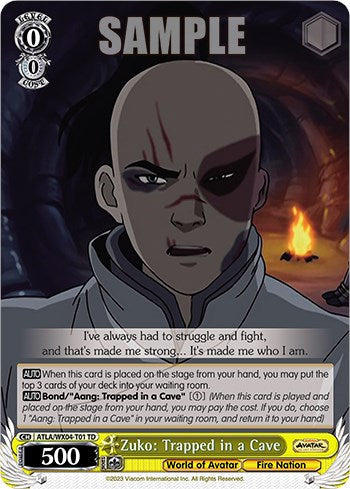 Zuko: Trapped in a Cave (ATLA/WX04-T01 TD) - Avatar: The Last Airbender