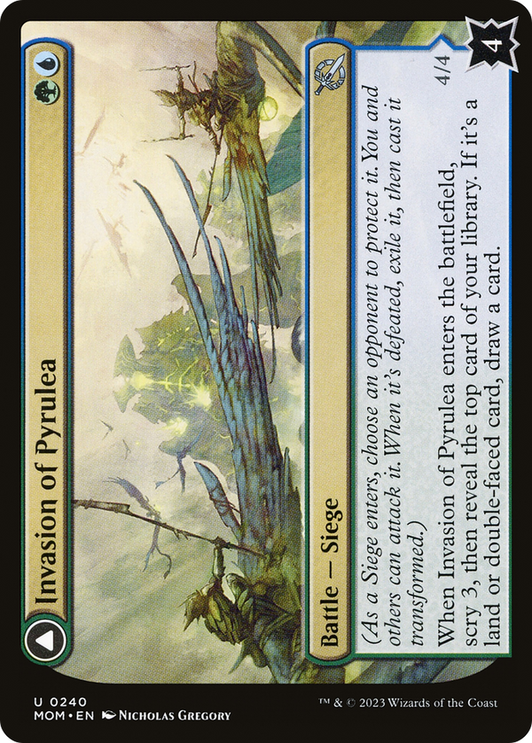 Invasion of Pyrulea // Gargantuan Slabhorn (MOM-240) - March of the Machine