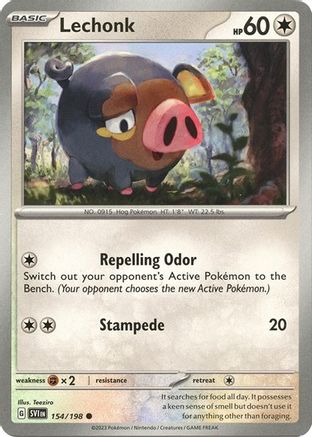 Lechonk (Holo) 154/198 - Deck Exclusives Holofoil