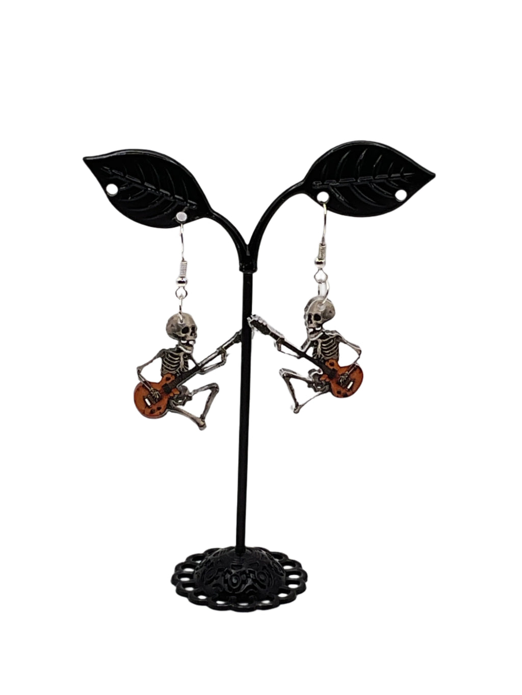 Skelton with Guitar earrings