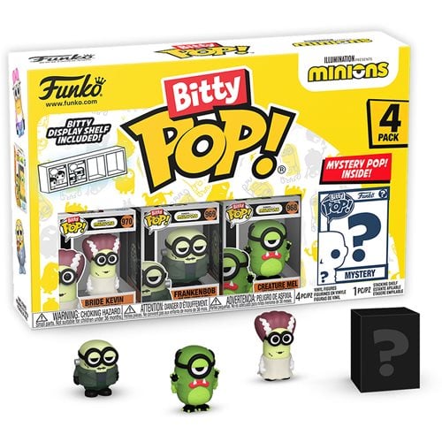 Funko Bitty Pop! Minions Mini-Figure 4-Pack - Select Set(s) Frankenbob