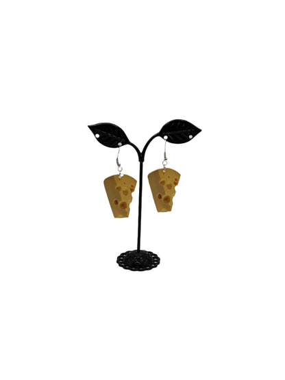 Chunks of Swiss Cheese Earrings